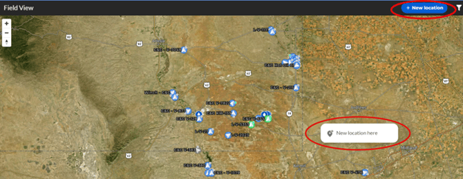 Location in Field View