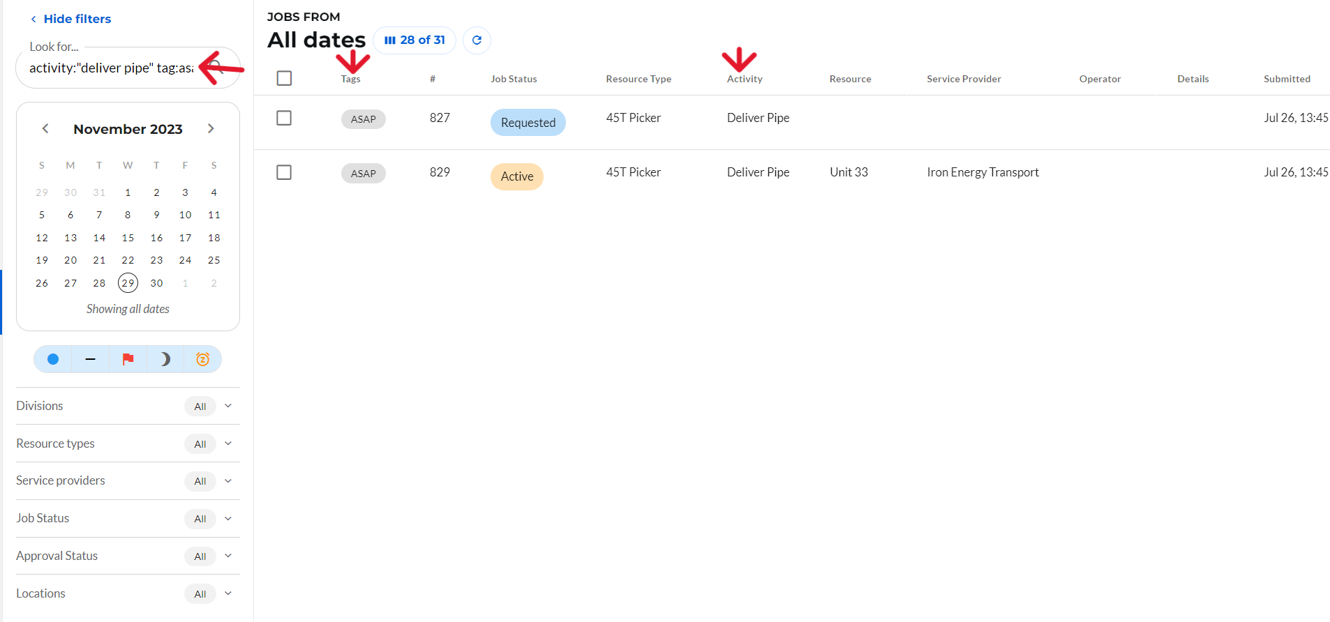 Enhanced Search Capability