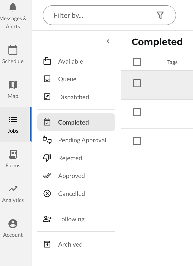 How to Navigate the New Jobs Tab